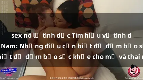 sex nô lệ tình dục Tìm hiểu về tình dục cho bà bầu Việt Nam: Những điều cần biết để đảm bảo sức khỏe cho mẹ và thai nhi